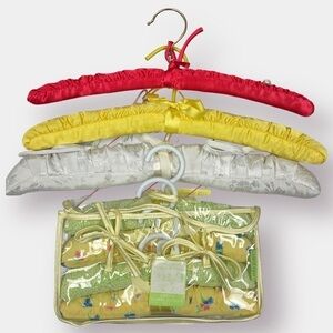 Padded Cloth Hangers 3 Adult 4 Children Kids Laura Ashley NEW